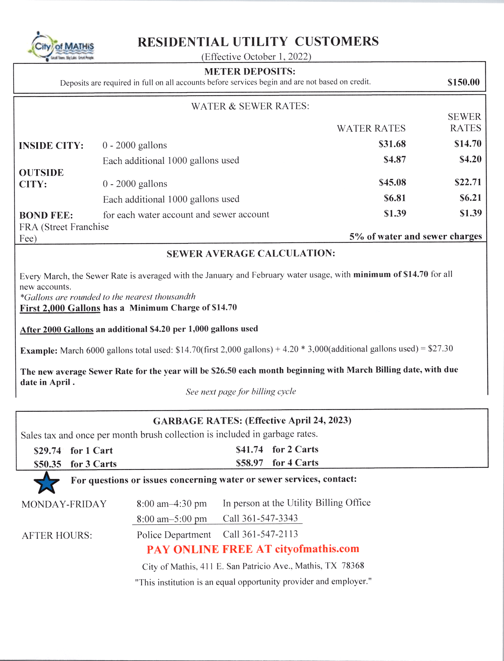 Residential Fee Schedule 4.24.23_0001